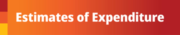 Estimate of Expenditure document