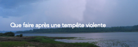 Que faire apr&egrave;s une temp&ecirc;te violente