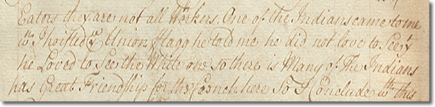 a page of Knight&rsquo;s letter to the Governor and Committee