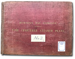cover of book with title &ldquo;Hudson&rsquo;s Bay Company - Time Chartered Steamer Plans No 2&rdquo;