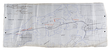 &ldquo;Sketch showing positions of Water Powers near Rat Portage&rdquo;