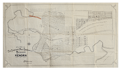 &ldquo;Plan of the Hudson&rsquo;s Bay Company&rsquo;s Reserve Kenora&rdquo;